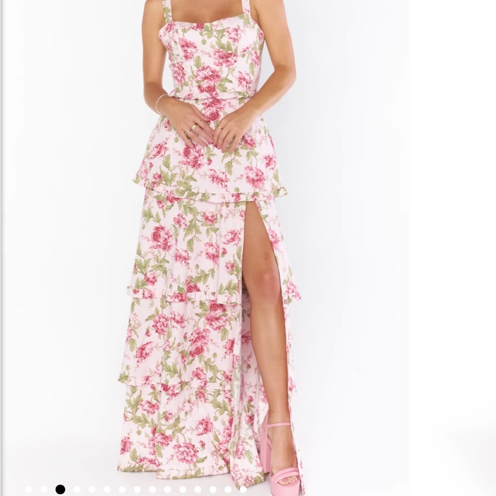 Show Me Your Mumu Lady Corset Dress in Garden Romantic